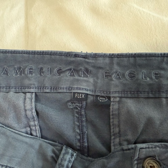 American Eagle Outfitters Blue Flat Front Shorts - Size 32 - Picture 4 of 7